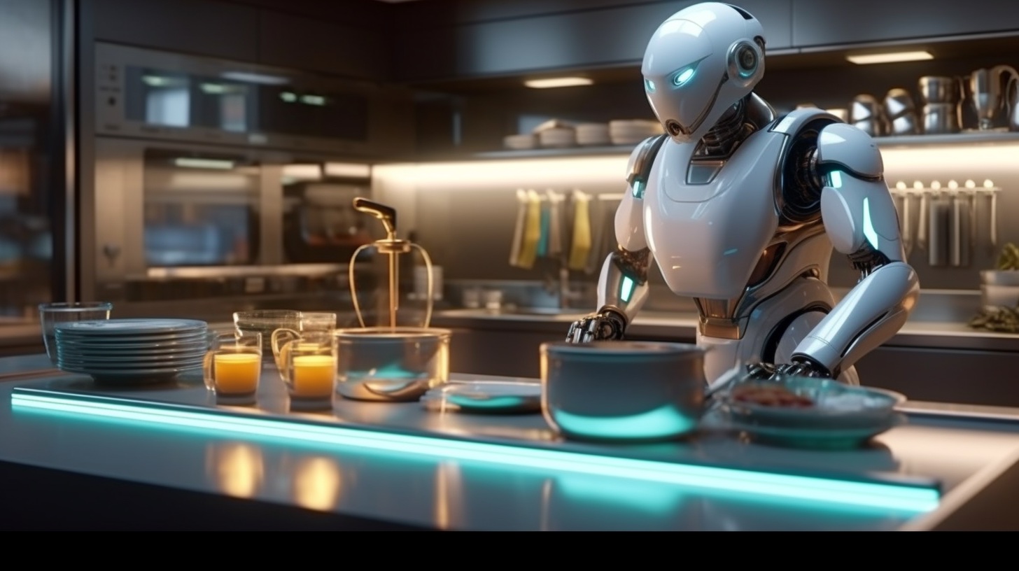 厨房中的机器人