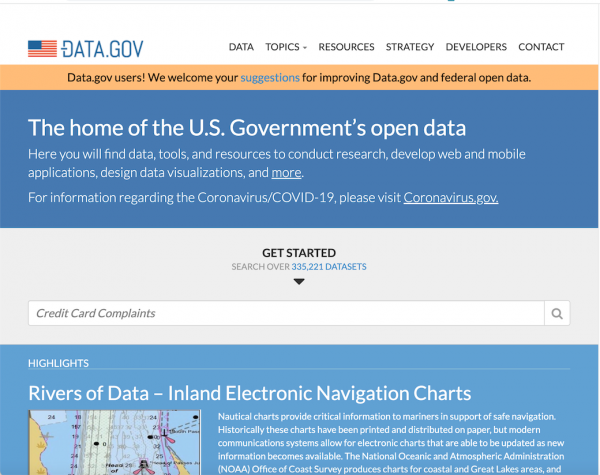US Gov Open Data