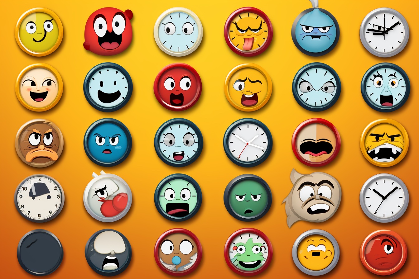 Emoji時鐘圖案1